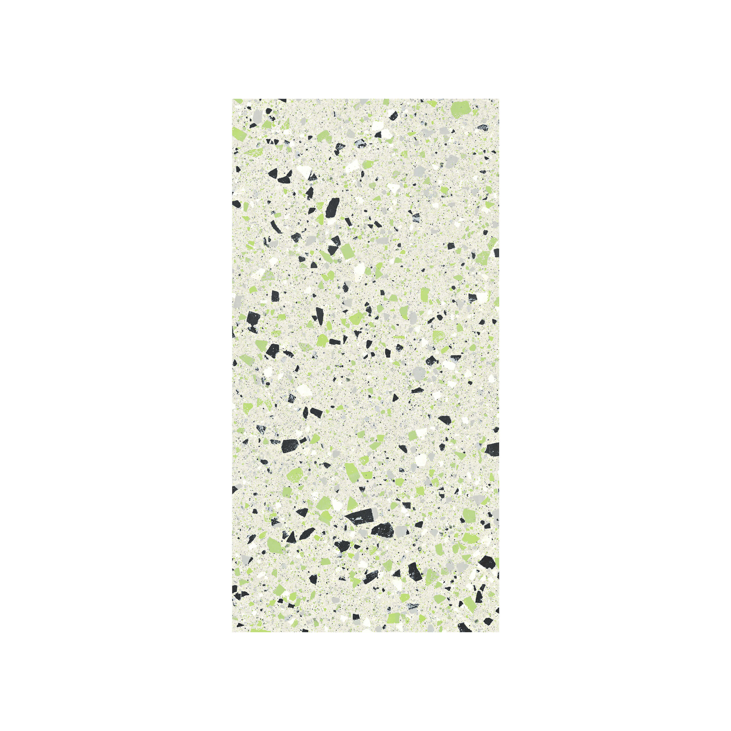 C Venice 600x300 Matt Green Terrazzo Look Rectified