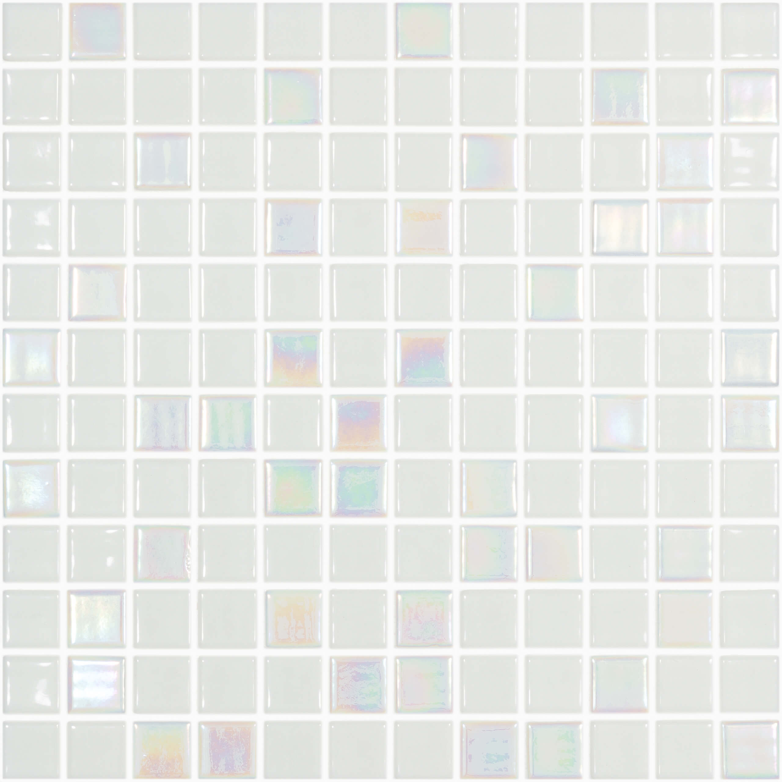 Vidrepur Mosaic Square 25x25mm Glass Gloss Iris White