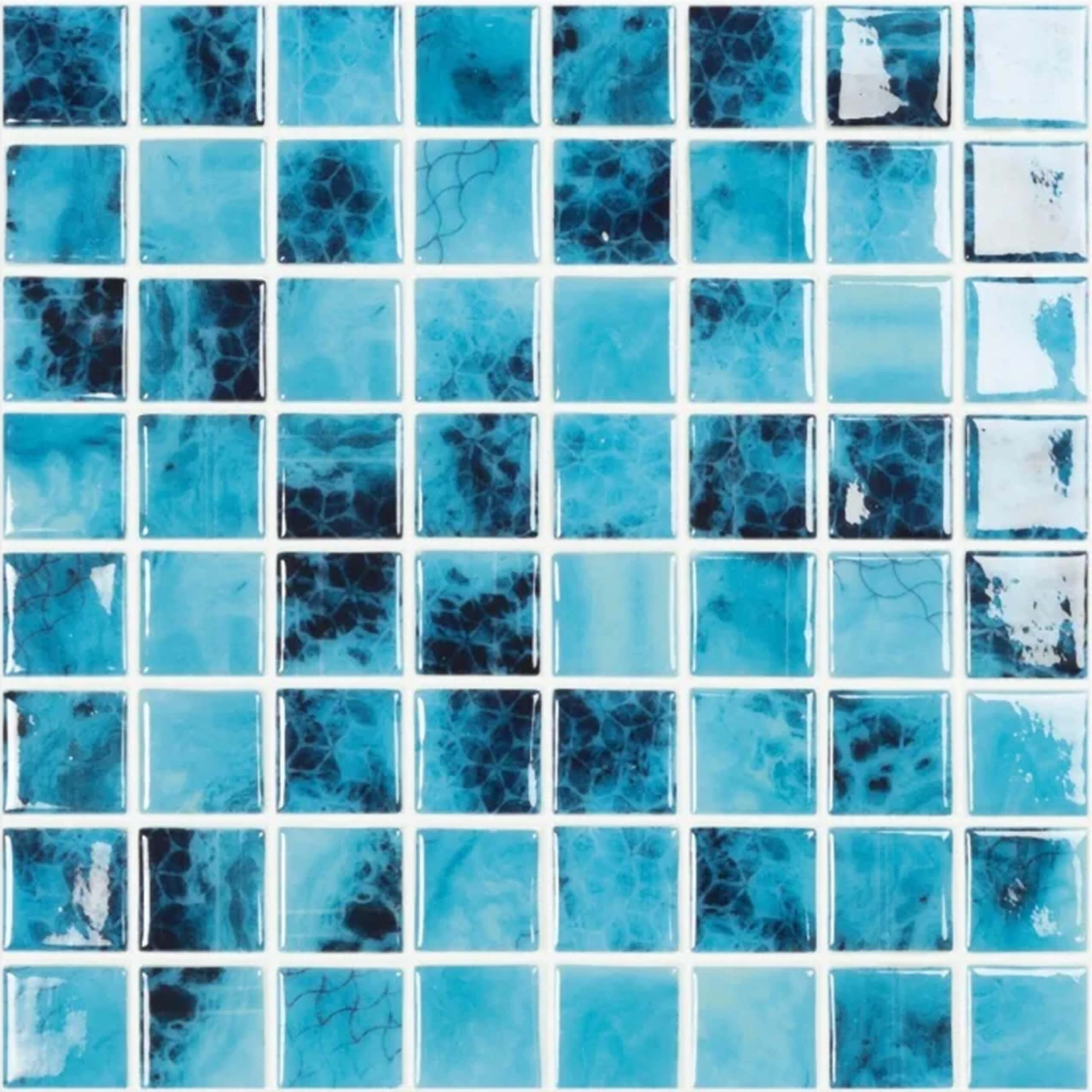 Vidrepur Mosaic Square 38x38mm Glass Gloss Olympic