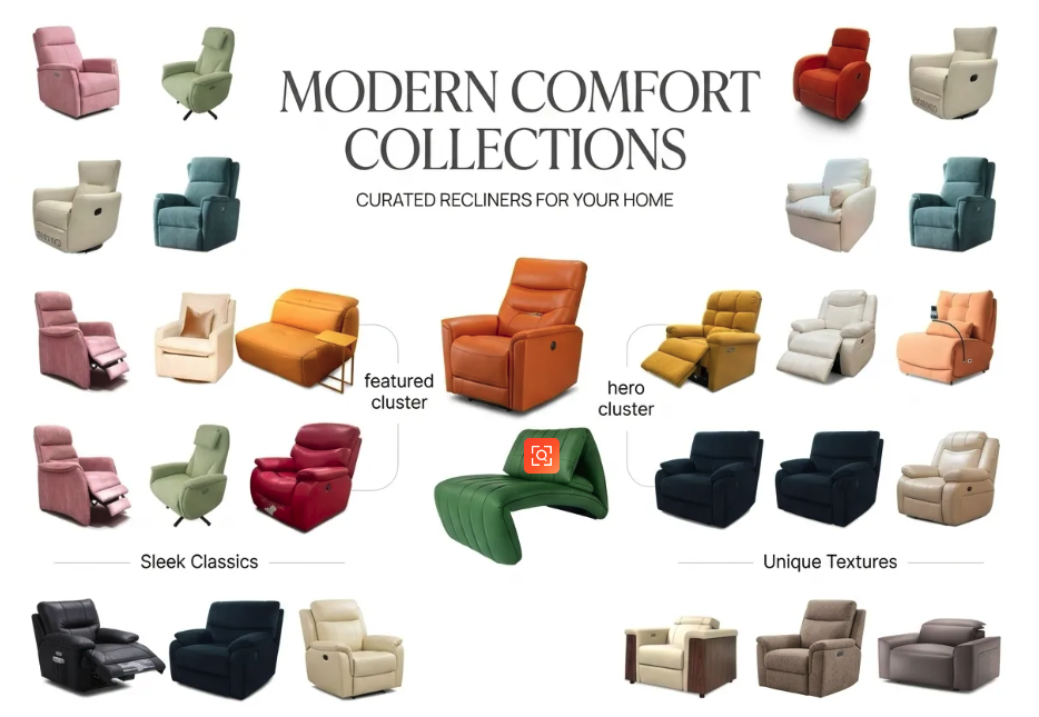 Modern Living Room Recliner Sofas